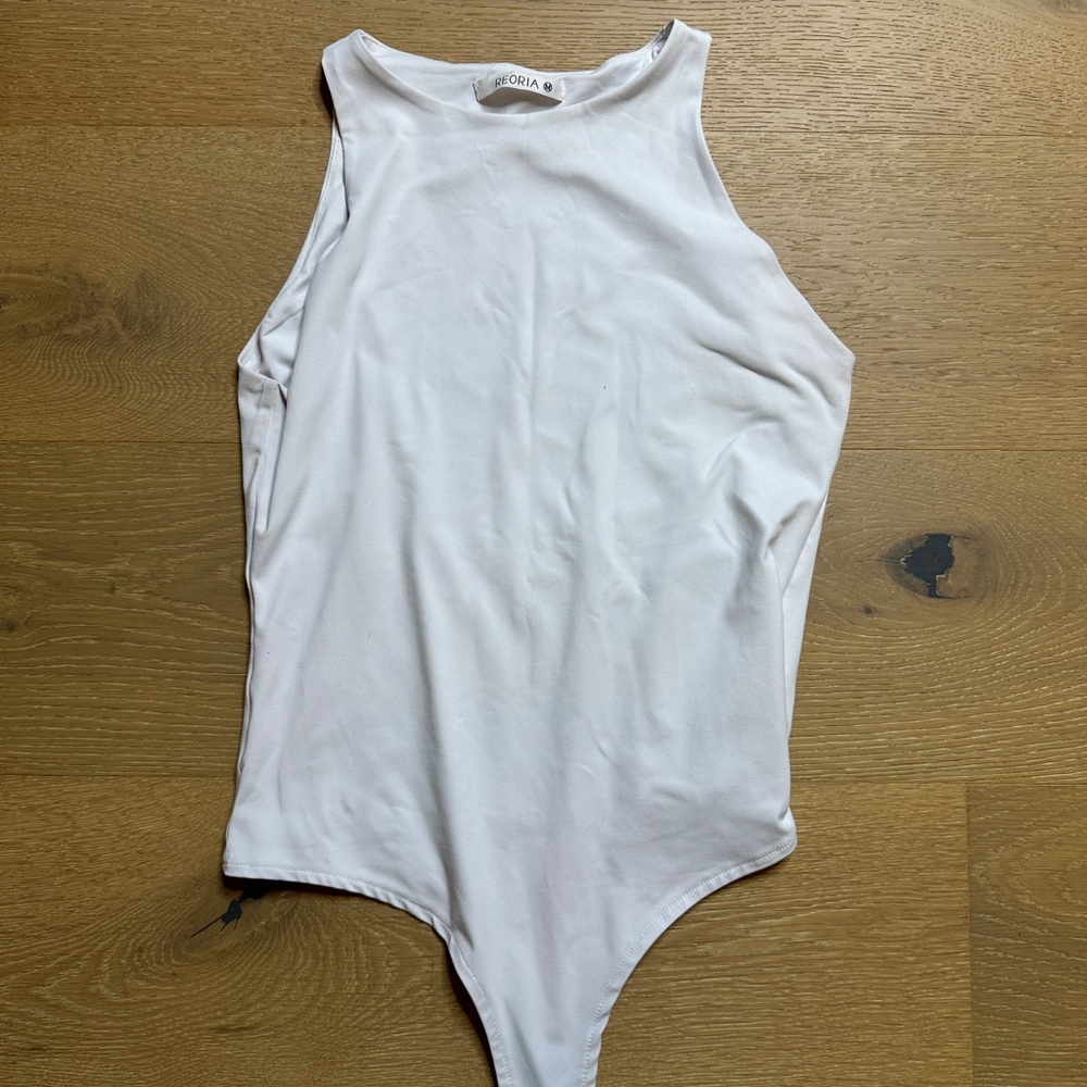 ReoRia White One Piece Bodysuit